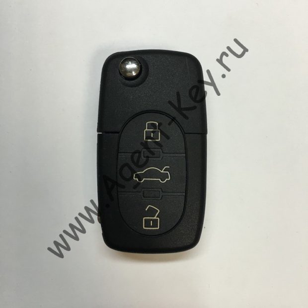 Выкидной ключ Audi 3 кнопки, A6 2003-2004