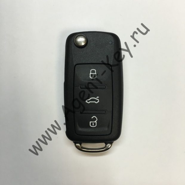 Выкидной ключ для Volkswagen, 3 кнопки с системой KEYLESS GO